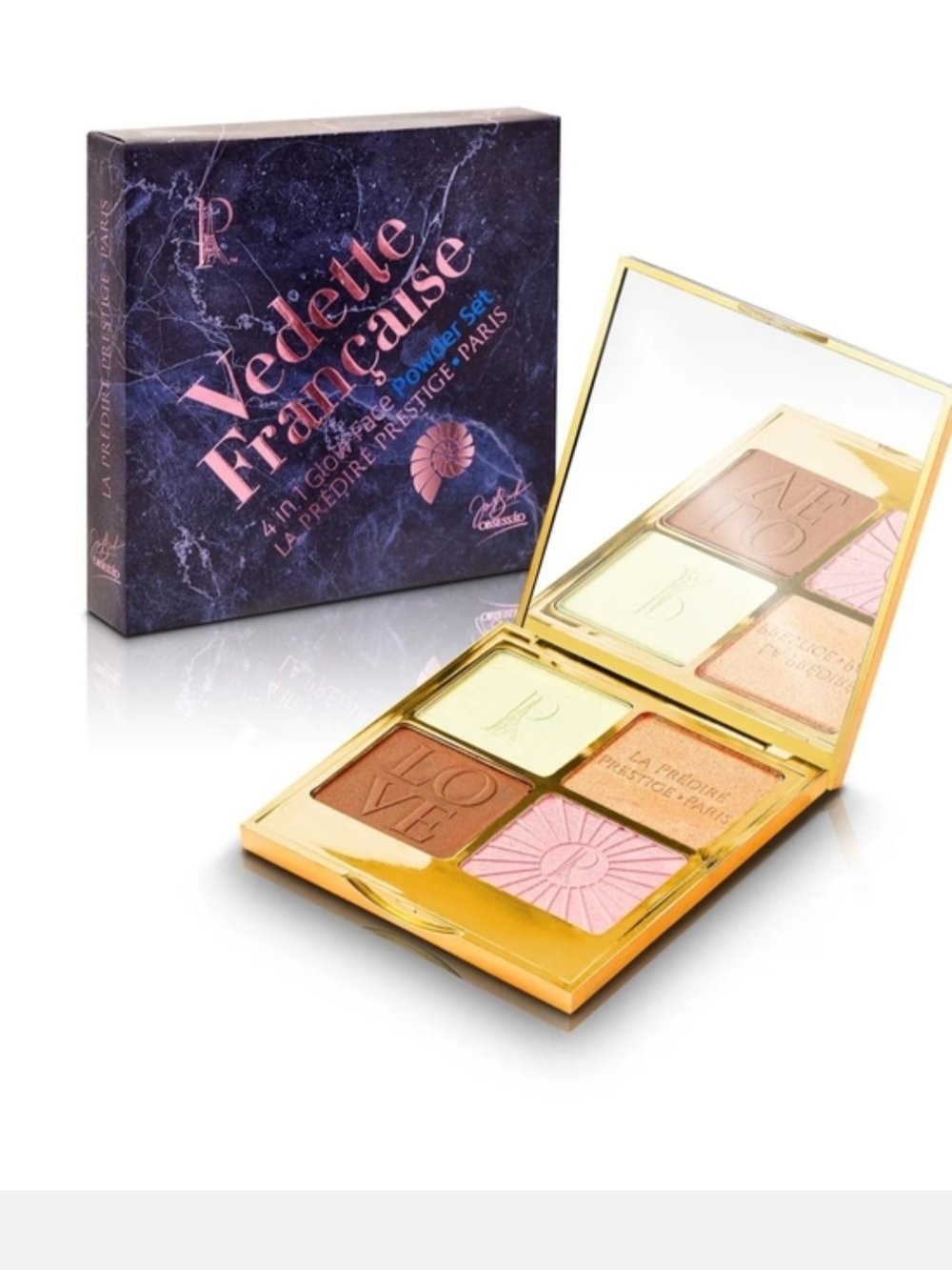 La Predire Prestige Paris Vedette Francaise 4-in-1 Face & Powder Palette NIB